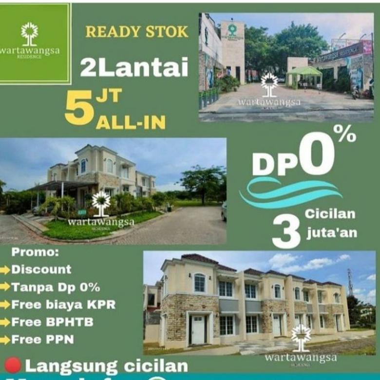 Rumah 2 lantai Tanpa DP di Lokasi Premium Pemda Cibinong Bogor