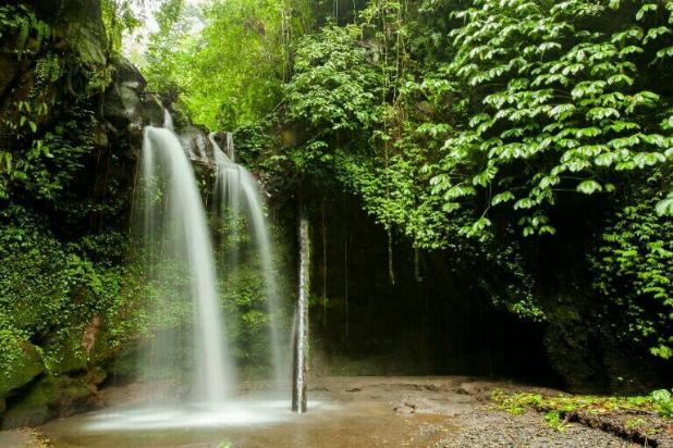 super view sawah dan air terjun di payangan ubud 