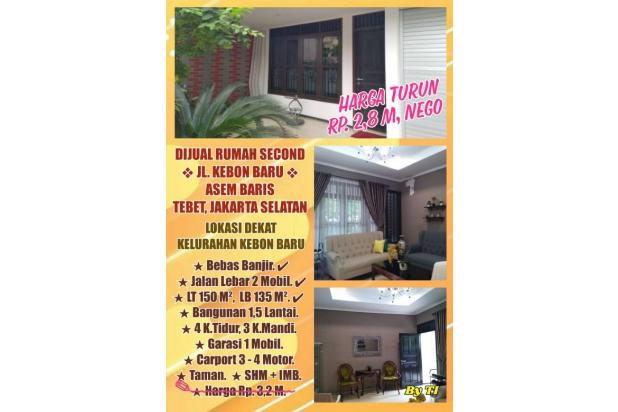 Dijual Rumah Jln Kebon Baru Asem Baris Tebet Jakarta Selatan