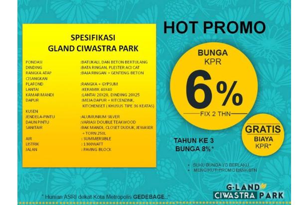 Rumah di Bandung Timur Gland Ciwastra Park Tipe 36/81 Murah