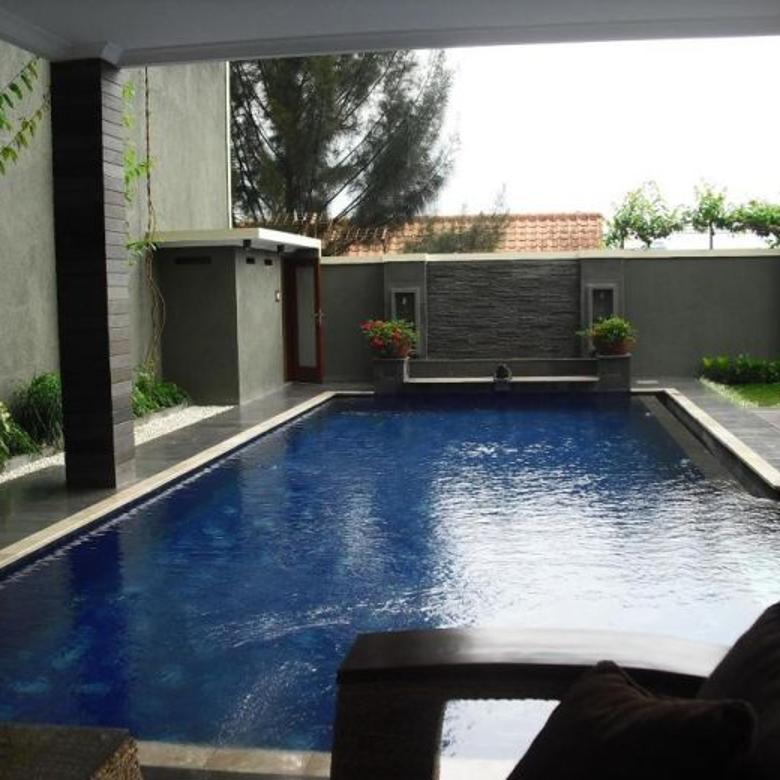 View Rumah Minimalis Modern Dengan Kolam Renang Background