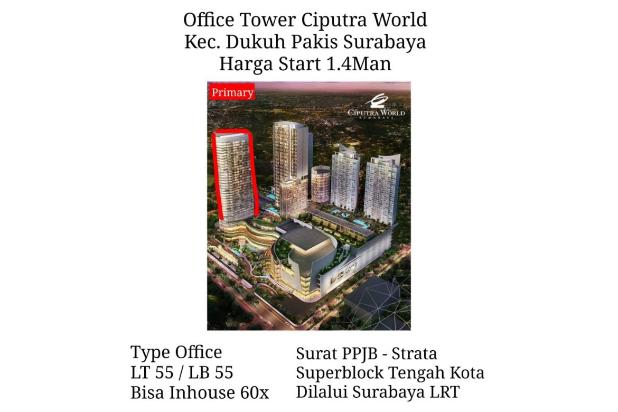 Office Kantor Ciputra World Dukuh pakis Surabaya Barat CW