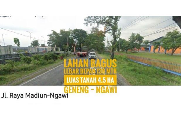 TANAH LD 138 mtr, Jalan Raya Propinsi Madiun-NGAWI, Istimewa