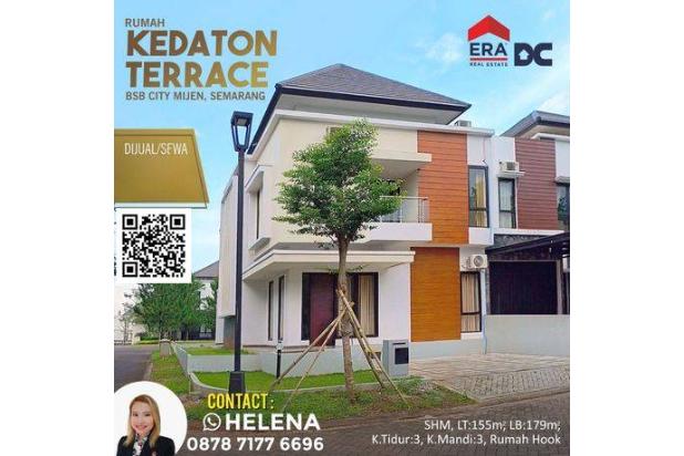 Rumah baru minimalis bagus tengah kota Semarang siap pakai dekat KIC dekat tol disewakan di Kedaton Terrace BSB city ngaliyan Semarang barat