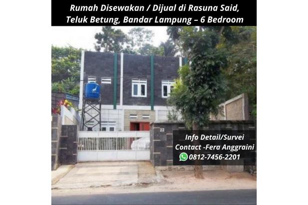 Rumah Disewakan / Dijual di Rasuna Said, Teluk Betung, Bandar