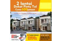Rumah 2 Lantai Pasir Putih Sawangan Depok, Akses Tol dan Stasiun KRL, Mewah Gaya Bali Gratis Biaya
