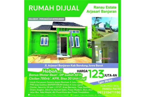 Rumah Subsidi Bangunan Komersil. Strategis Cicilan Cuma 