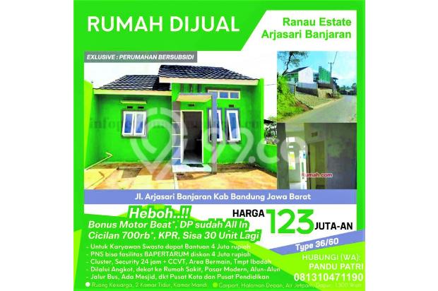 Rumah Subsidi Bangunan Komersil. Strategis Cicilan Cuma 