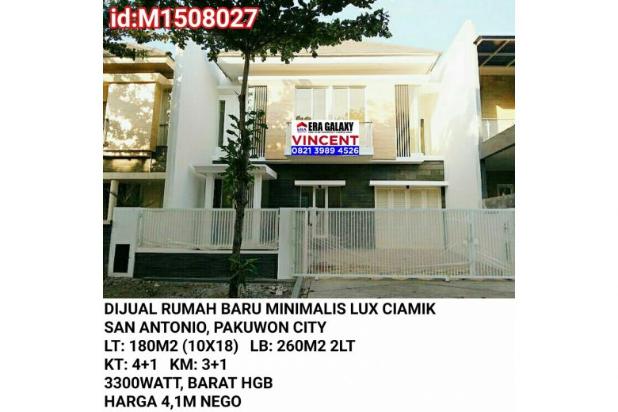 Dijual Rumah Baru Minimalis Lux Ciamik San Antonio Pakuwon 