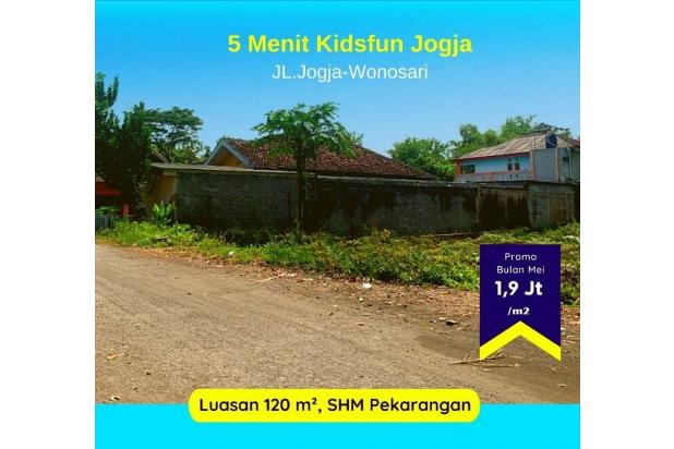 Tanah Dijual Mangku Aspal, Selatan Kids Fun Park Jogjakarta