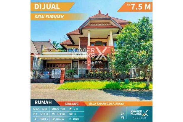 R936, Rumah Mewah 2 Lantai di Villa Taman Golf Araya Malang