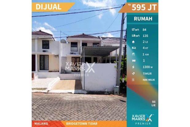 D1213, Rumah Murah 2 Lantai Lokasi di Bridgetown Tidar Malang