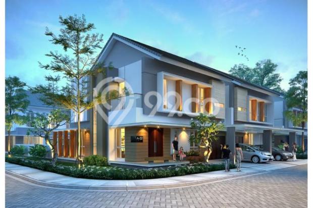 Dijual rumah sudut bangunan 2 lt lebar 10 cluster palm 