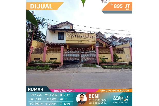 Rumah murah 2 lantai di Bojong Kulur kabupaten Bogor