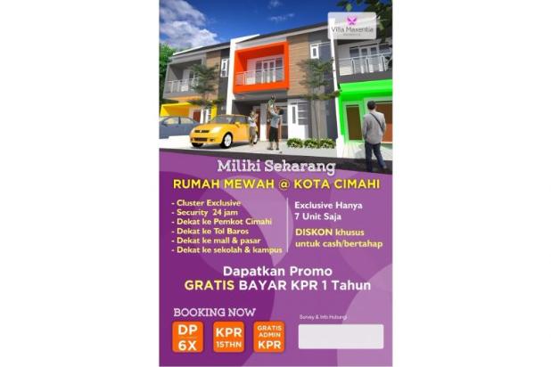 Rumah minimalis 4 kamar tidur 2 lantai bandung cimahi