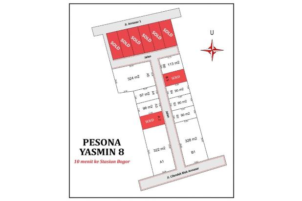 Tanah Dijual Bogor Dekat Stasiun Bogor; Siap Balik Nama!