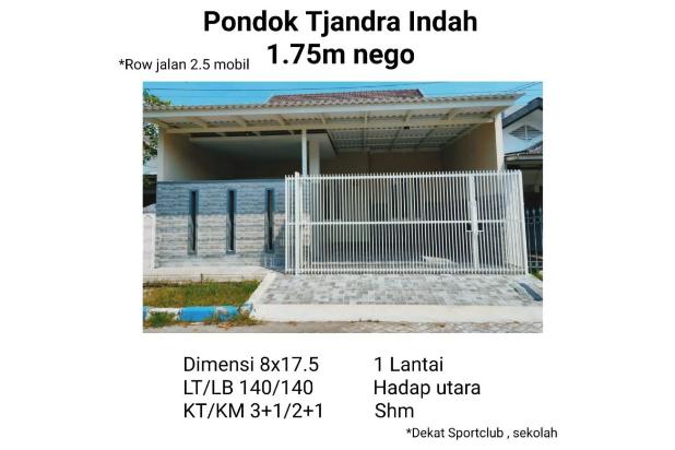 Rumah Pondok Candra Tjandra Indah Sportclub Sekolah Row besar