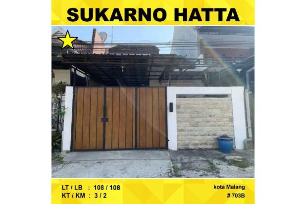 Rumah 2 Lantai Luas 108 di Bunga Sukarno Hatta  Malang _ 703B