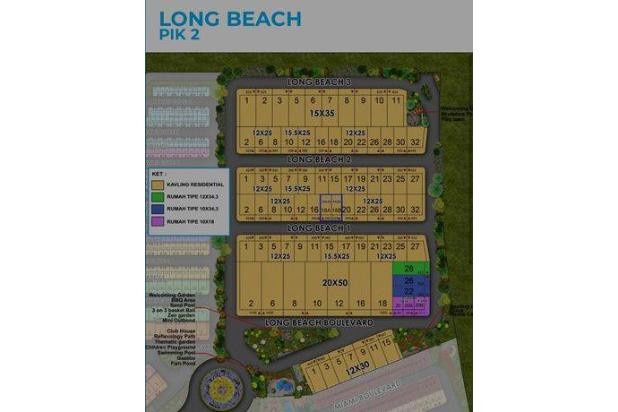 Dijual Rumah Pik2 Cluster Long Beach Uk 10x18 Posisi Hoek