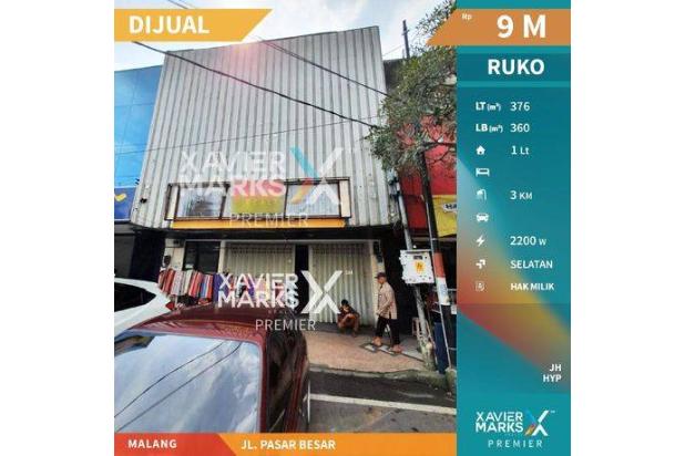 Ruko di Jalan Pasar Besar Malang Lokasi Paling Strategis 