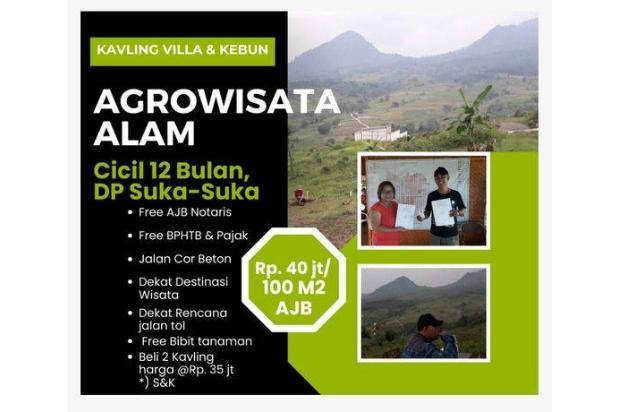 Kavling SHM Per 100 M2 Rp. 50 Jt Lokasi Selawangi, Cariu, Bogor 
