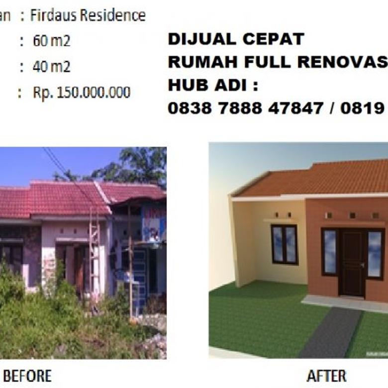 Baru Rumah Full Renovasi Siap Huni Taman Firdaus Residence Cibarusah Bekasi