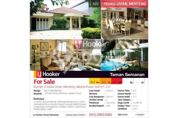 Rumah Jlteuku Umar Menteng Jakarta Pusat 948 M² 2 Lt