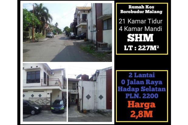 Dijual rumah kos Aktif di Jl. Borubudur Kota Malang