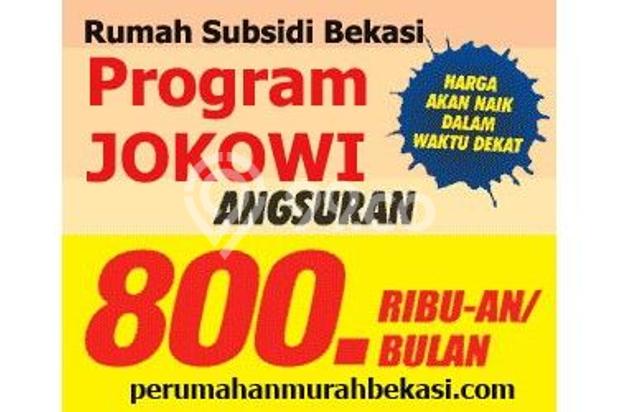 Rumah Dijual: SUBSIDI PROGRAM JOKOWI TAMBUN BEKASI 2017