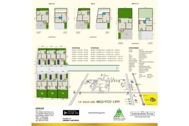 Hunian Mewah Berkelas, One Gate + Pos Satpam Dekat 