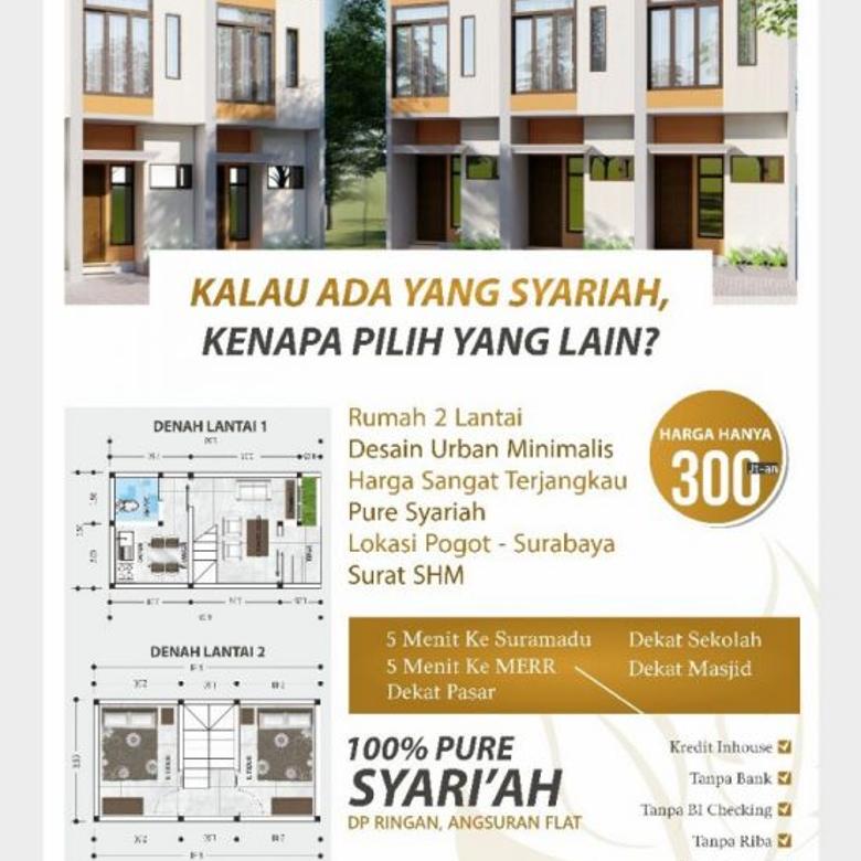  Rumah  Syariah 2  Lantai  Di Surabaya  Utara Design Urban Minimalis 