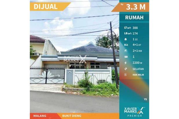 Dijual Rumah Bagus 4 Kamar Siap Huni di Bukit Dieng, Malang