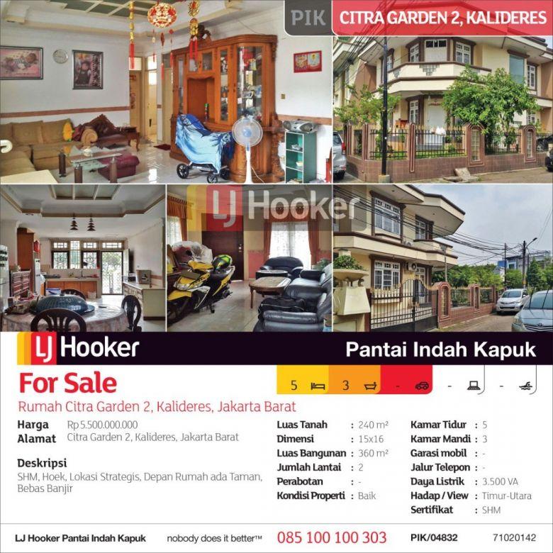 Rumah Citra Garden 2 Kalideres Jakarta Barat