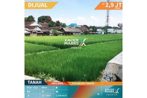 D1220, Tanah Luas Akses Mobil Area Kota di Polowijen Malang