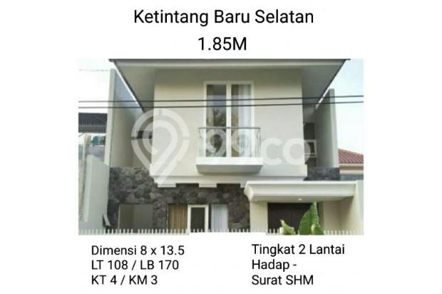 Rumah Dijual: Ketintang Baru Selatan Bangunan Minimalis Siap