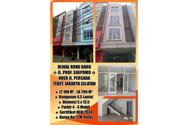 Dijual Murah Ruko Baru Jl Prof Soepomo Tebet Jakarta Selatan